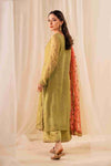 3PC Ready-to-Wear Embroidered Khadi Dress – Sabza