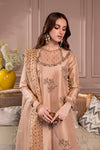 3PC Ready-to-Wear Embroidered Raw Silk Dress – Light Copper