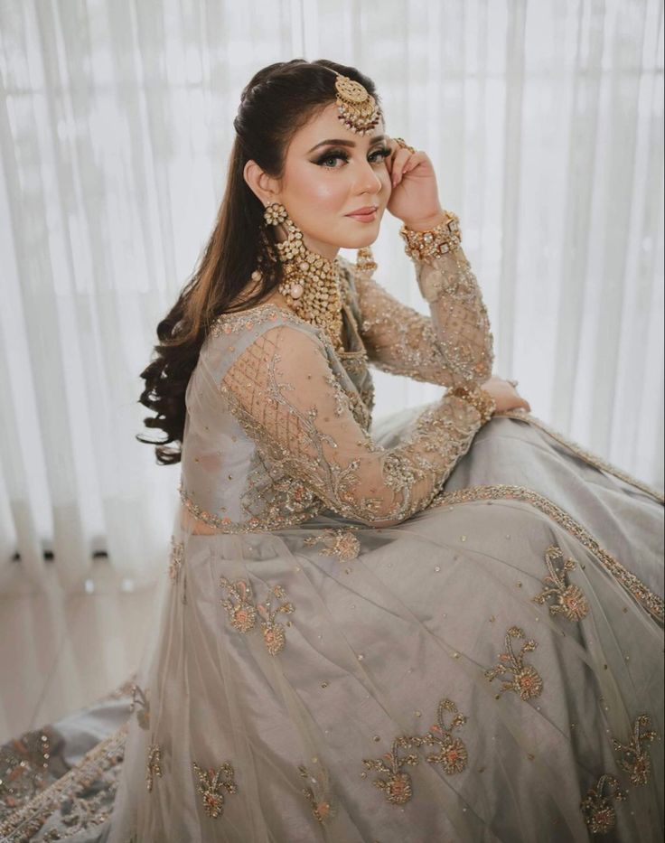 Elegant Pastel Blue Maxi Gown – The Perfect Bridal Choice