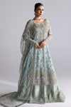 Pakistani Bridal Dress in Blue Lehenga Dupatta Style –