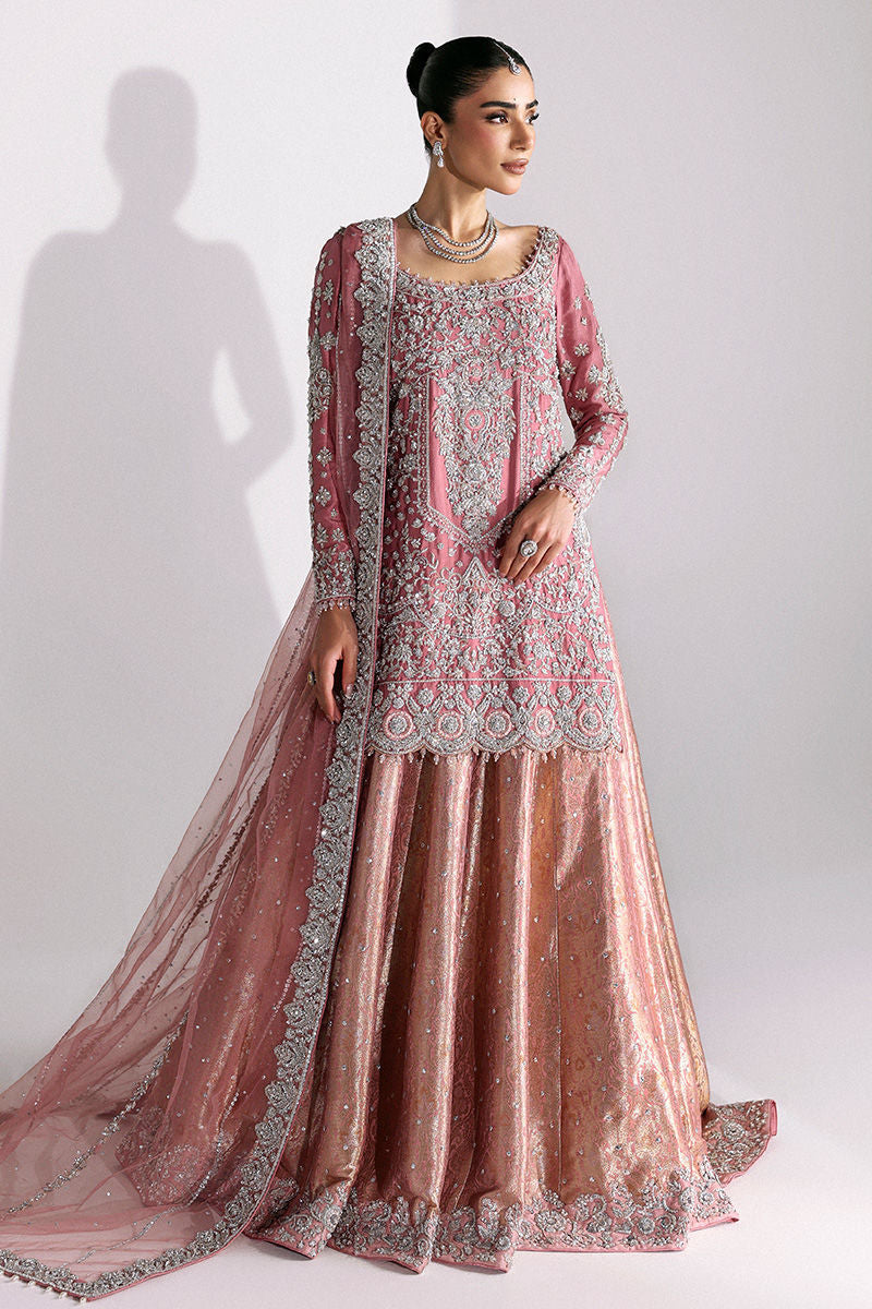 Pakistani Waleema  Dress in Bridal Lehenga Shirt Style